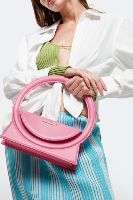 شنطة - JACQUEMUS le Sac Rond  / شامل علبة الشركة - jm03- pink